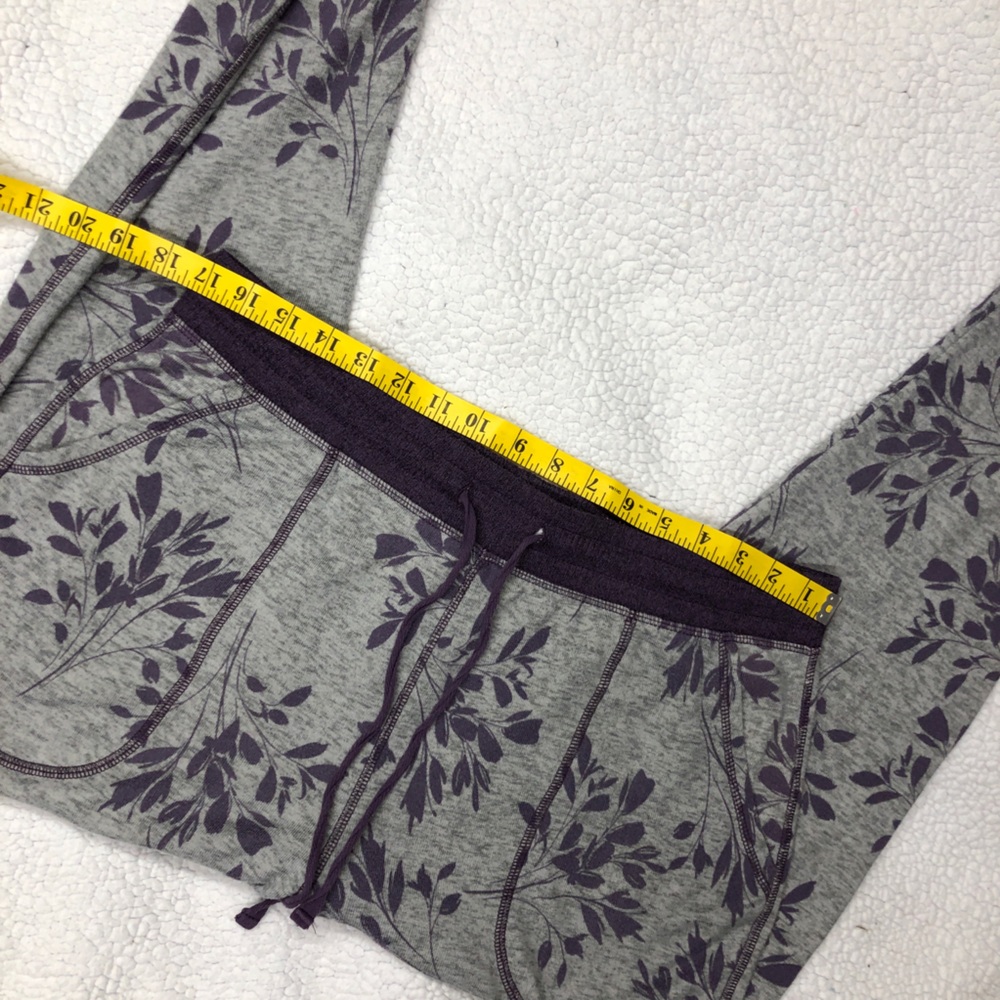 Karen Neuburger Gray & Purple Floral 3pc Lounge Pajama Set XL - Picture 12 of 12